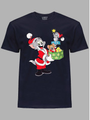 Футболка дитяча "Новорічні Том і Джеррі/New Year's Tom and Jerry" (24110116)