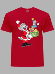 Футболка дитяча "Новорічні Том і Джеррі/New Year's Tom and Jerry" (24110116)