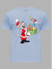 Футболка дитяча "Новорічні Том і Джеррі/New Year's Tom and Jerry" (24110116)