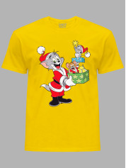 Футболка дитяча "Новорічні Том і Джеррі/New Year's Tom and Jerry" (24110116)