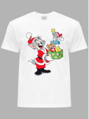 Футболка дитяча "Новорічні Том і Джеррі/New Year's Tom and Jerry" (24110116)