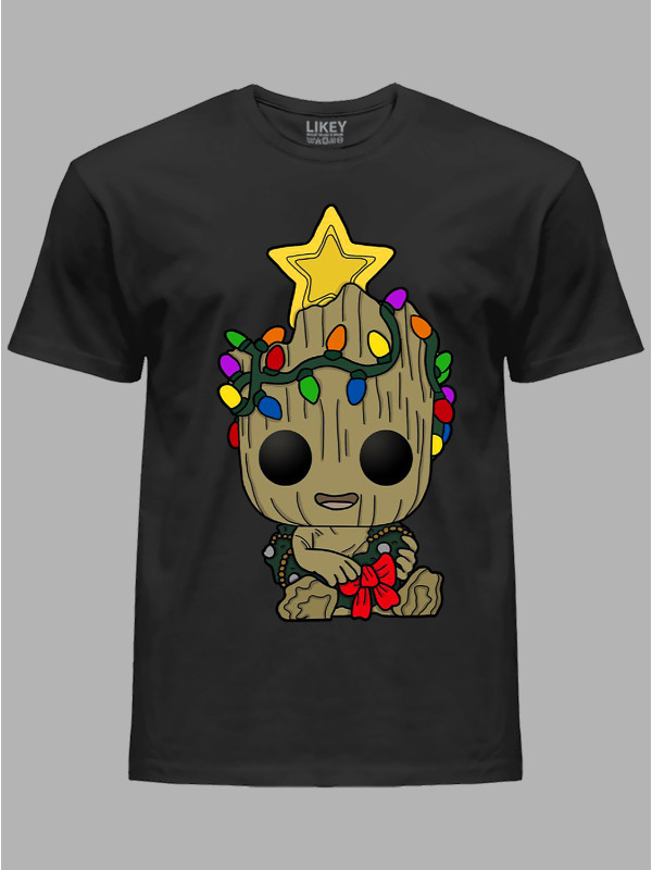 Футболка дитяча "Грут і Новий Рік/Groot and New Year" (24110117)