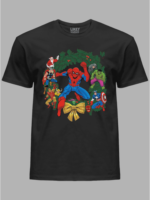 Футболка детская "Елочные Мстители/Christmas Tree Avengers" (24110118)