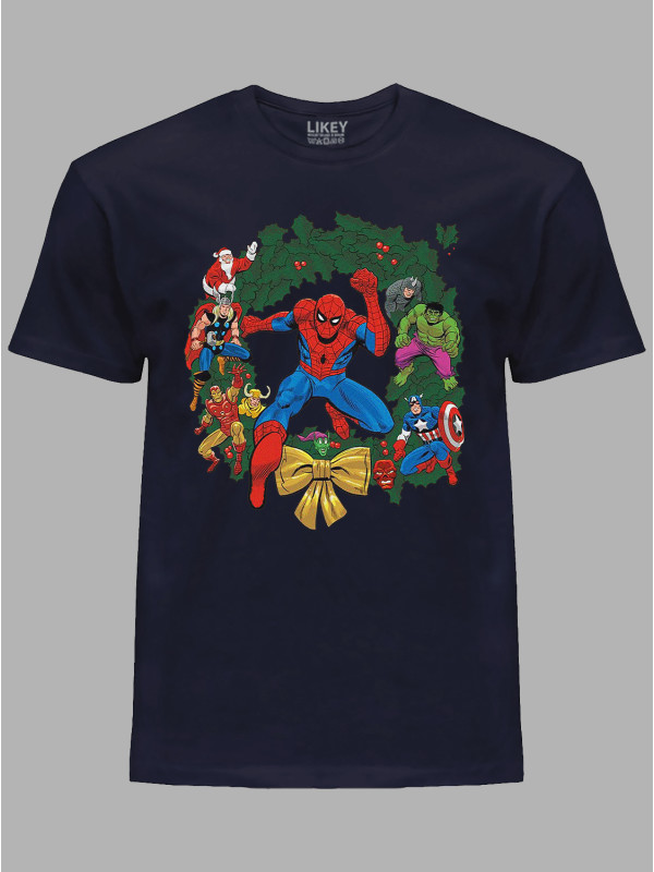 Футболка детская "Елочные Мстители/Christmas Tree Avengers" (24110118)