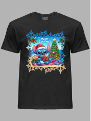 Футболка детская "Счастливого Рождества Стич/Merry Christmas Stitch" (24110122)