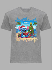 Футболка детская "Счастливого Рождества Стич/Merry Christmas Stitch" (24110122)