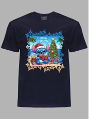 Футболка детская "Счастливого Рождества Стич/Merry Christmas Stitch" (24110122)