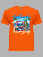 Футболка детская "Счастливого Рождества Стич/Merry Christmas Stitch" (24110122)