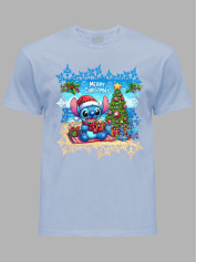 Футболка детская "Счастливого Рождества Стич/Merry Christmas Stitch" (24110122)