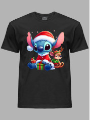 Футболка дитяча "Санта Стіч із подарунком/Santa Stitch with a gift" (24110125)
