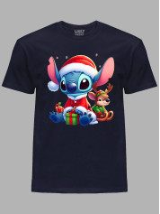 Футболка дитяча "Санта Стіч із подарунком/Santa Stitch with a gift" (24110125)