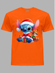 Футболка дитяча "Санта Стіч із подарунком/Santa Stitch with a gift" (24110125)
