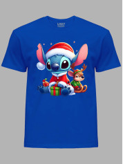 Футболка дитяча "Санта Стіч із подарунком/Santa Stitch with a gift" (24110125)