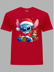 Футболка дитяча "Санта Стіч із подарунком/Santa Stitch with a gift" (24110125)