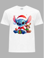 Футболка дитяча "Санта Стіч із подарунком/Santa Stitch with a gift" (24110125)