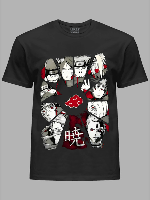 Футболка Likey з принтом аніме Akatsuki - Акацукі, 241110079