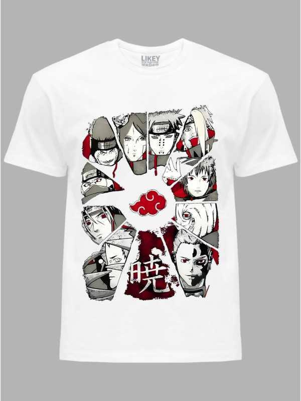 Футболка Likey з принтом аніме Akatsuki - Акацукі, 241110079
