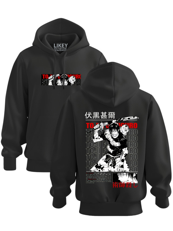 Толстовка худі з принтом аніме Toji Fushiguro - Тоджи Фушигуро, 241110081