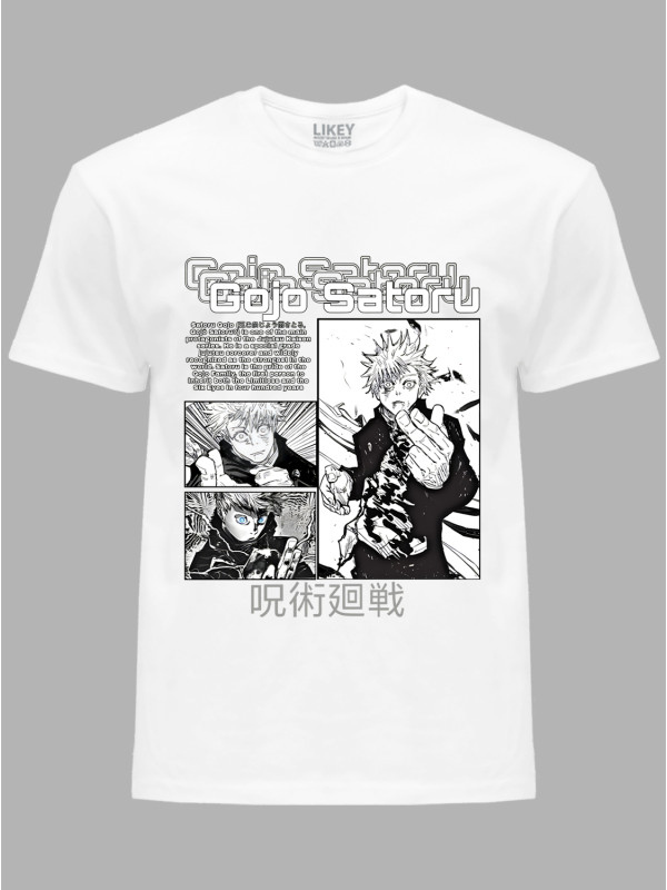Футболка Likey з принтом аніме Gojo Satoru - Годжо Сатору, 241110083