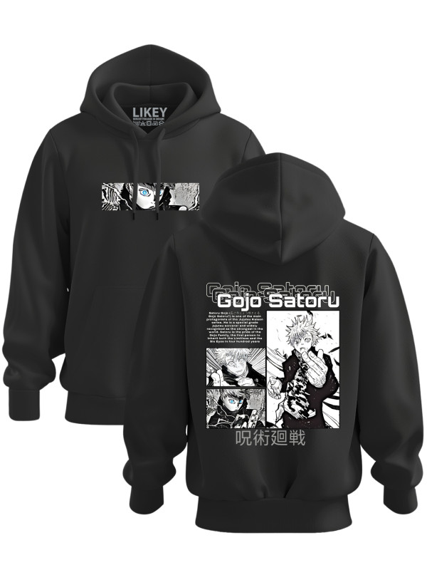 Толстовка худі з принтом аніме Gojo Satoru - Годжо Сатору, 241110083