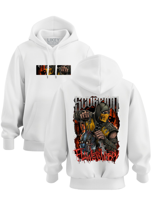 Толстовка худі з принтом аніме Scorpion - Скорпіон - Mortal Kombat, 241110085