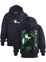 Толстовка худі з принтом аніме Атака Титанів - Ерен, 241110086