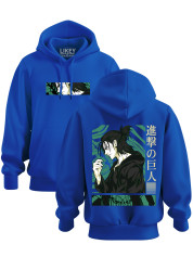 Толстовка худі з принтом аніме Атака Титанів - Ерен, 241110086