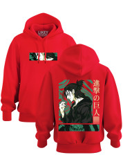 Толстовка худі з принтом аніме Атака Титанів - Ерен, 241110086