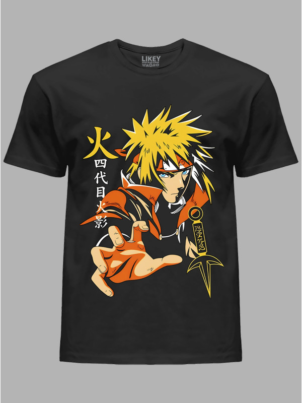 Футболка Likey з принтом аніме Naruto Minato Namikaze - Наруто Мінато Наміказе, 241110089