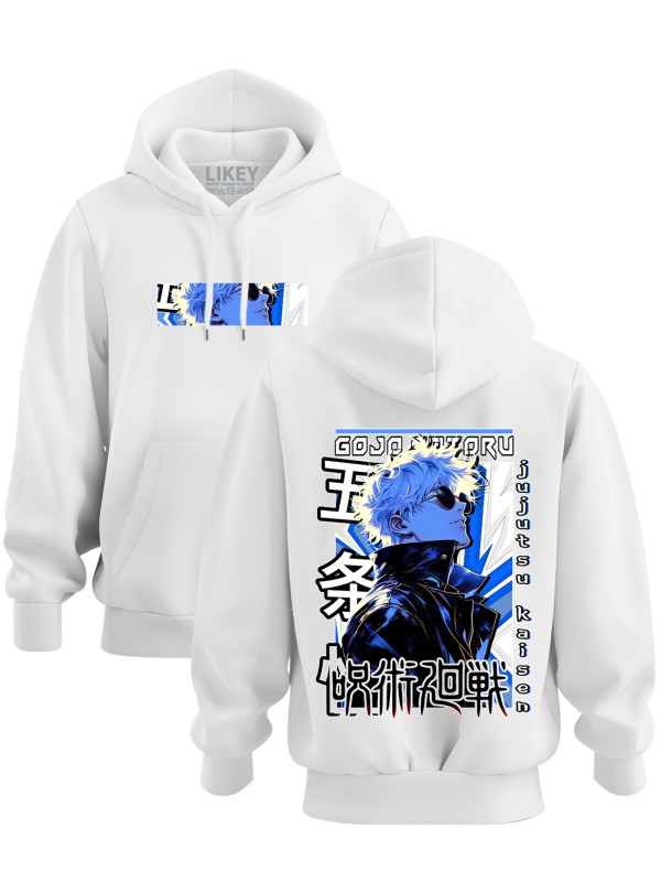 Толстовка худі з принтом аніме Jujutsu Kaisen Gojo - Магічна Битва Годжо, 241110090