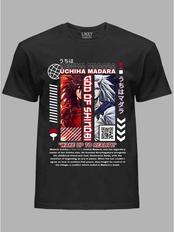 Футболка Likey з принтом аніме God of Shinobi Uchiha Madara - Бог Шинобі Учіха Мадара, 241110092