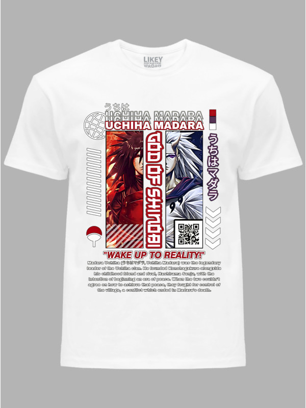 Футболка Likey з принтом аніме God of Shinobi Uchiha Madara - Бог Шинобі Учіха Мадара, 241110092