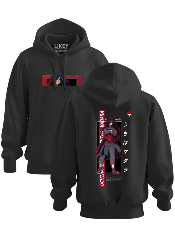 Толстовка худі з принтом аніме Uchiha Madara Leader - Учіха Мадара Лідер, 241110093