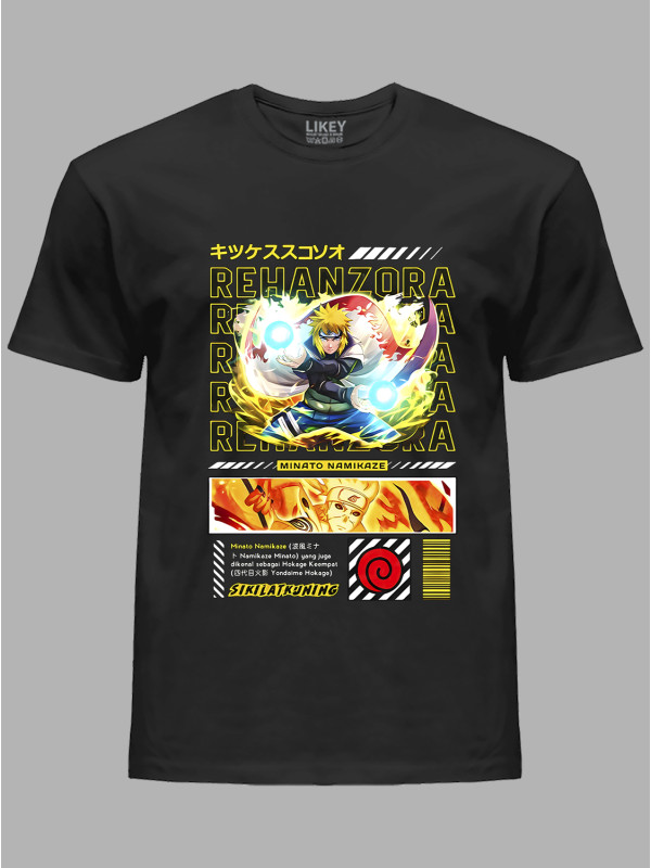 Футболка Likey з принтом аніме Minato Namikaze - Мінато Наміказе, 241110096