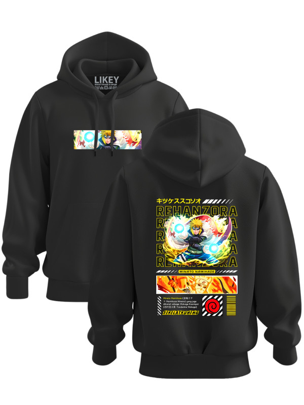 Толстовка худі з принтом аніме Minato Namikaze - Мінато Наміказе, 241110096