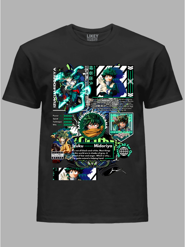 Футболка Likey з принтом аніме Izuku Midoriya - Ізуку Мідорія, 241110097