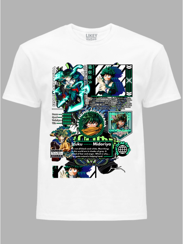 Футболка Likey з принтом аніме Izuku Midoriya - Ізуку Мідорія, 241110097