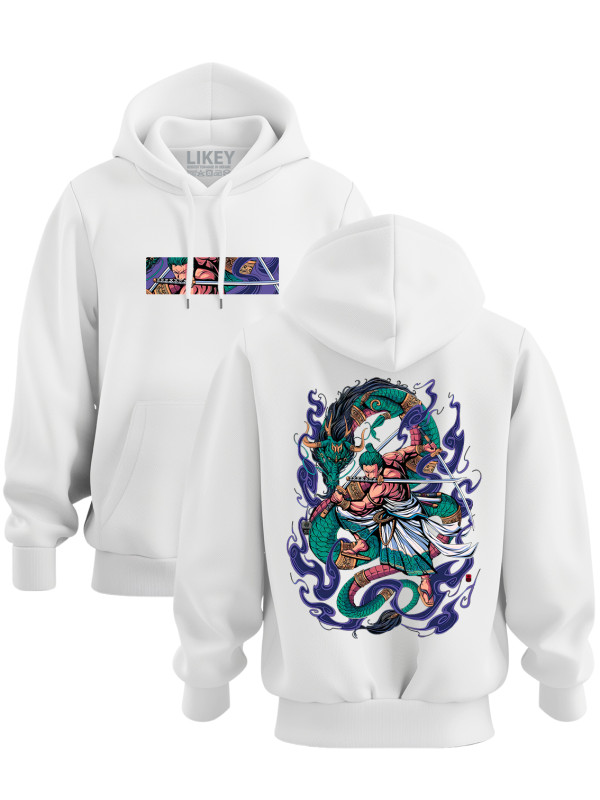 Толстовка худі з принтом аніме Zoro Roronoa - Зоро Ророноа, 241110101