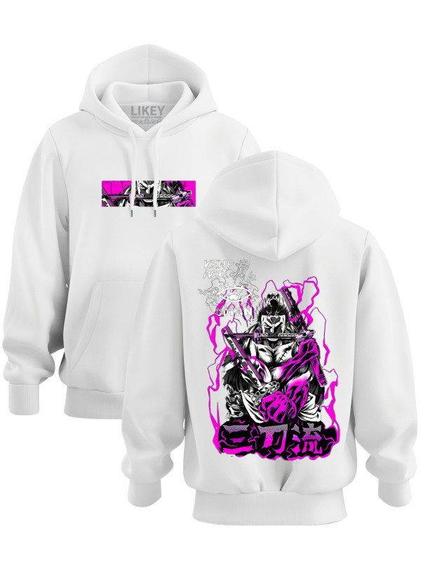 Толстовка худі з принтом аніме Roronoa Zoro - Ророноа Зоро, 241110104