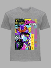 Футболка Likey з принтом аніме JoJo's Bizarre Adventures - Чудернацькі пригоди Джоджо, 241110107