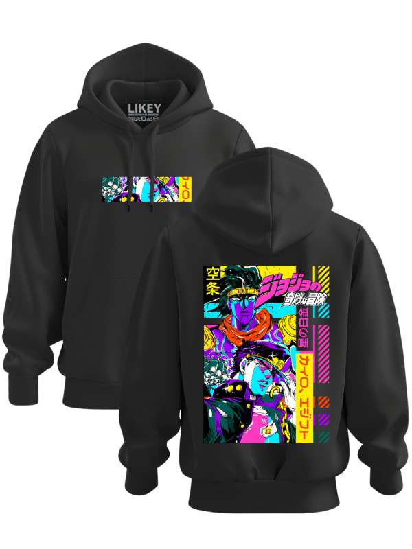 Толстовка худі з принтом аніме JoJo's Bizarre Adventures - Чудернацькі пригоди Джоджо, 241110107
