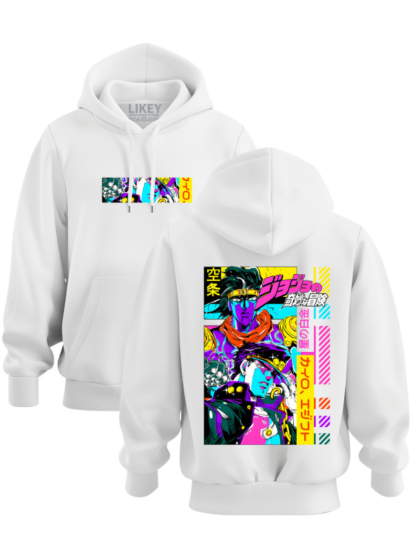 Толстовка худі з принтом аніме JoJo's Bizarre Adventures - Чудернацькі пригоди Джоджо, 241110107