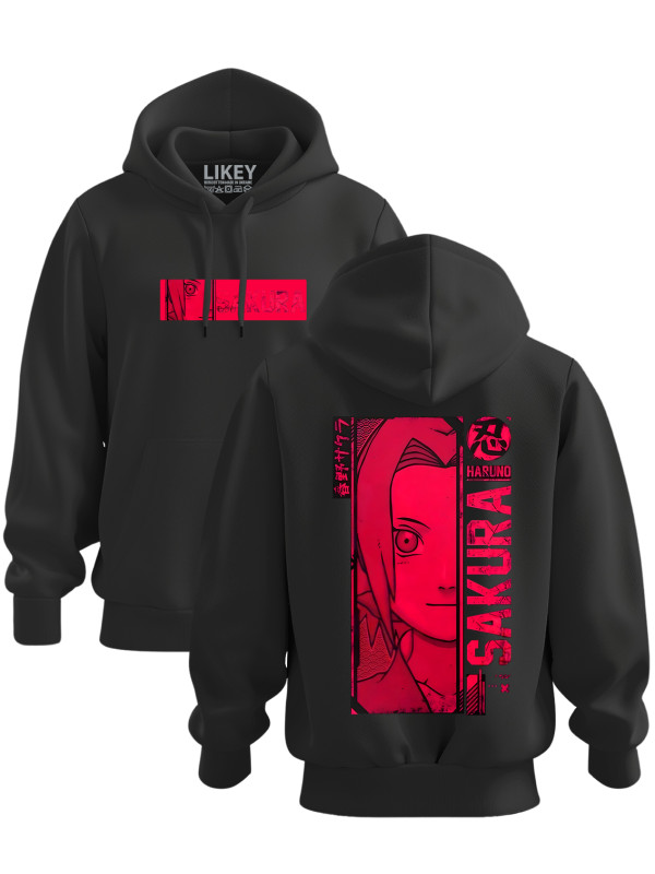 Толстовка худі з принтом аніме Haruno Sakura - Харуно Сакура, 241110113
