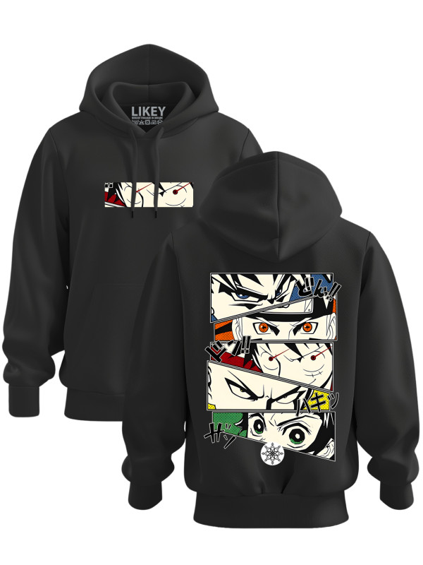 Толстовка худі з принтом аніме постер Anime, 241110116