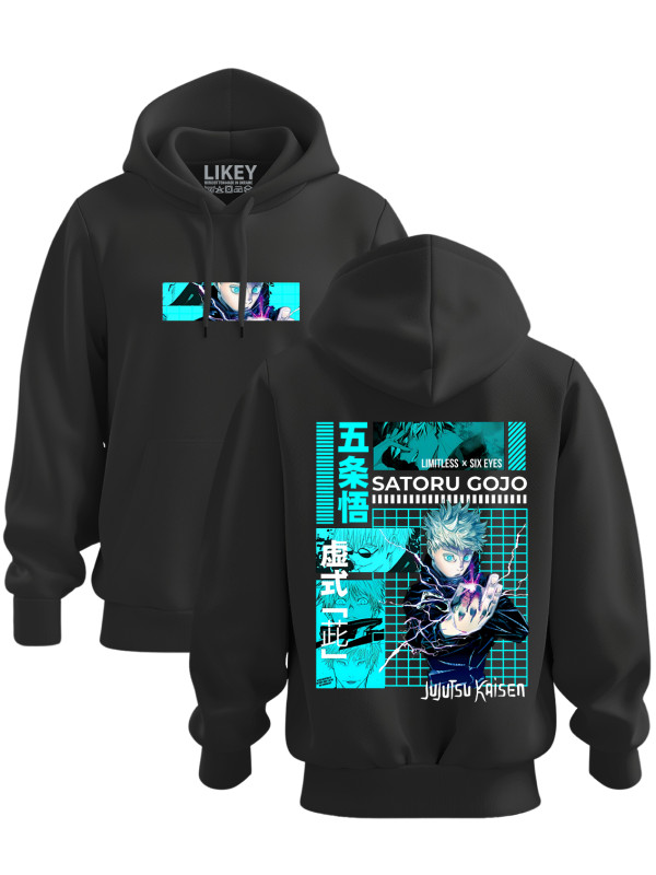 Толстовка худі з принтом аніме Jujutsu Kaisen - Лінія Джиу-джитсу, 241110119