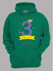 Толстовка худі з принтом Принцеса 3 роки, 2501019