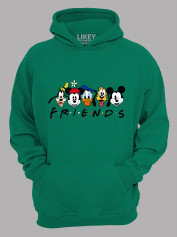 Толстовка худи с принтом Looney Tunes Friends - Луни Тюнc Друзья, 2501054