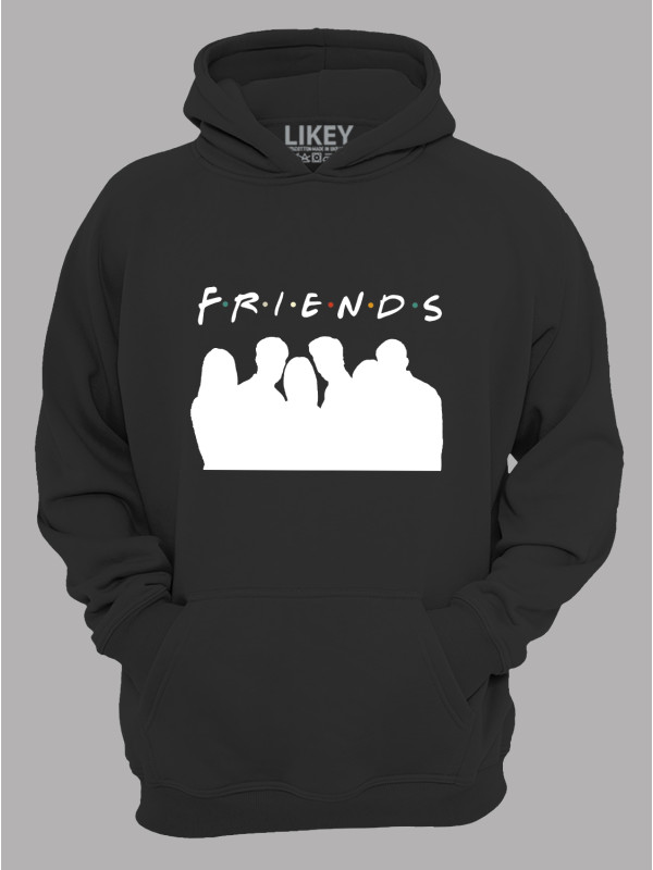 Толстовка худі з принтом Friends - Друзі силуети, 2501056
