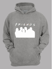 Толстовка худі з принтом Friends - Друзі силуети, 2501056
