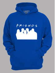 Толстовка худі з принтом Friends - Друзі силуети, 2501056